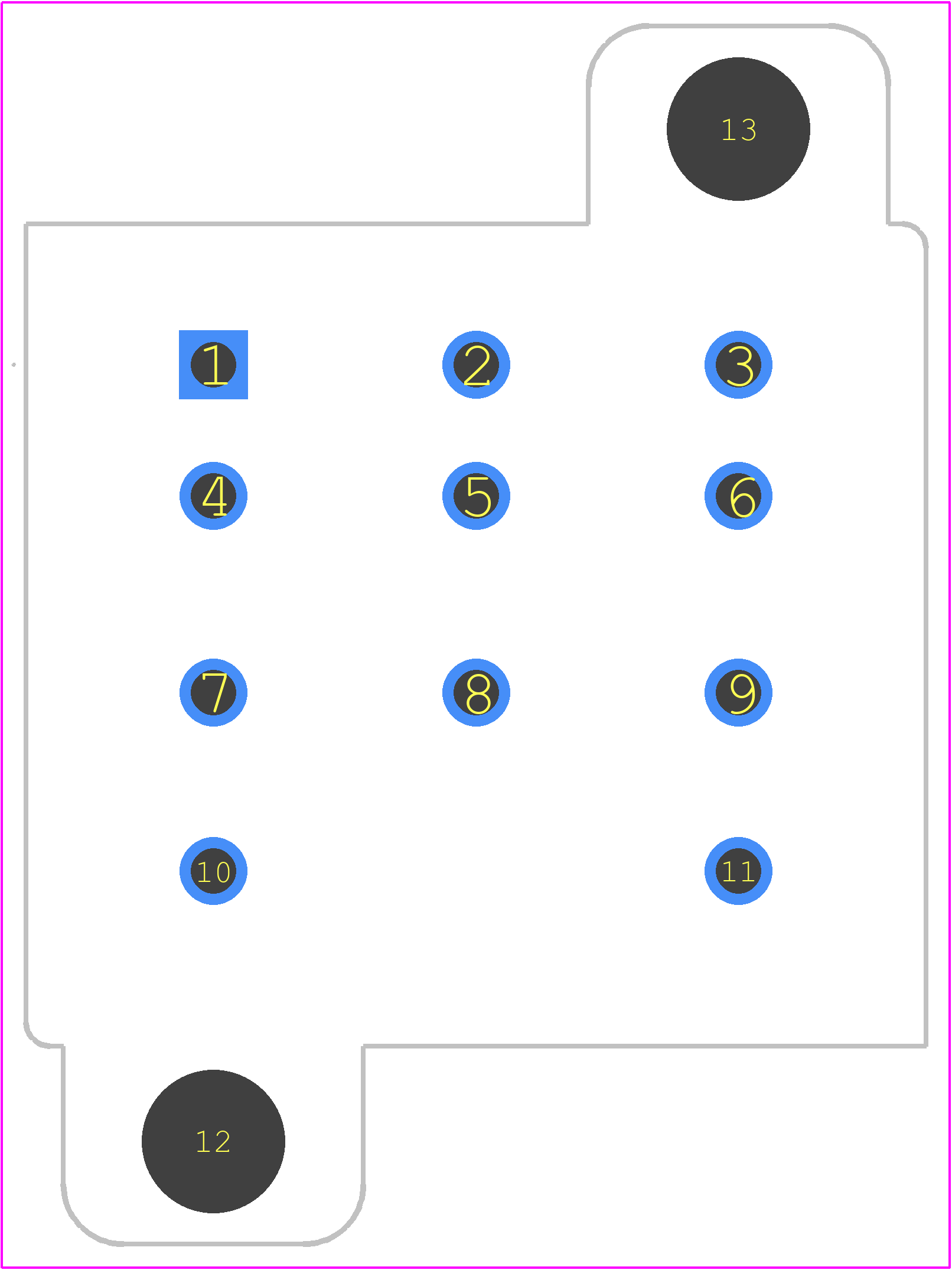 27E305 - TE Connectivity PCB footprint - Other - Other - 27E305-3