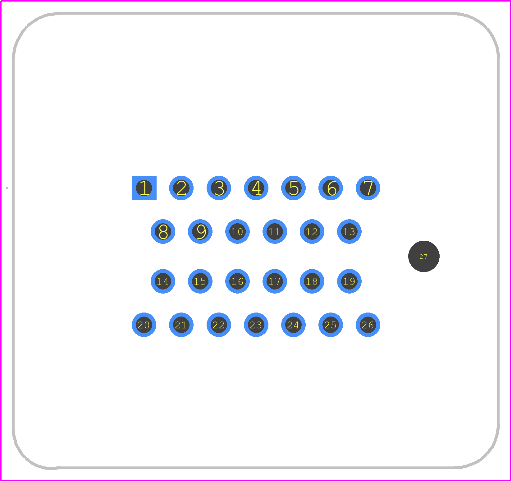 1437288-6 - TE Connectivity PCB footprint - Other - Other - 1437288-6-3