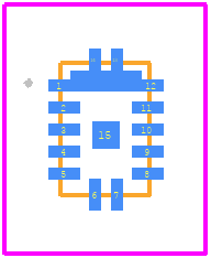 MP2308GD-P - Monolithic Power Systems (MPS) PCB footprint - Other - Other - 14L FCQFN