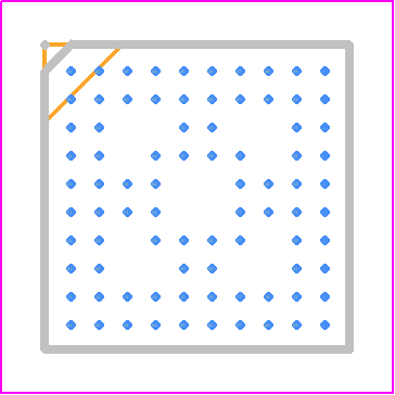 CEC1736-S0-I/2ZW-PROTO - Microchip PCB footprint - BGA - BGA - 84 pin WFBGA(2)), 7mm x 7mm body, 0.65