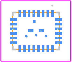 LTC3636EUFD#WPBF - Analog Devices PCB footprint - Other - Other - UFD Package 28-Lead Plastic QFN (4mm × 5mm) (Reference LTC DWG # 05-08-1538 Rev A) Exposed Pad Variation