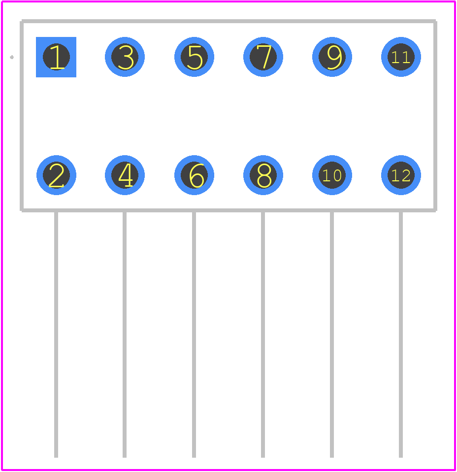 0759001161 - Molex PCB footprint - Other - Other - 0759001161-3