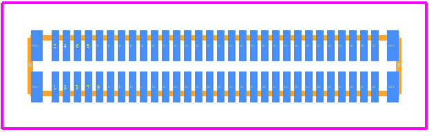 203955-0601 - Molex PCB footprint - Other - Other - 203955-0601-2