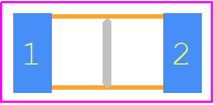 P-TCO-N450/12-2 - Bourns PCB footprint - Thermistors Chip - Thermistors Chip - P-TCO-N400/12