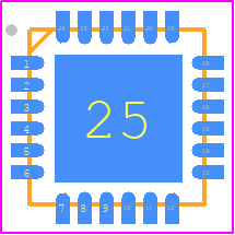 CHA2069-QDG/20 - UMS PCB footprint - Quad Flat No-Lead - Quad Flat No-Lead - QFN24