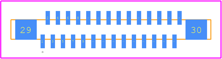FFC2A33-28-T-R - GCT (GLOBAL CONNECTOR TECHNOLOGY) PCB footprint - Other - Other - FFC2A33-28-T-R-2