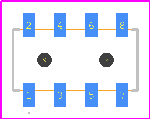DS1023-11-2X4-B8XBS - Connfly PCB footprint - Other - Other - DS1023-11-2X4-B8XBS-2