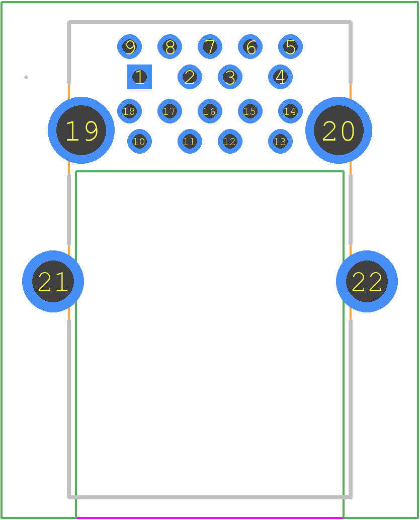 UEA11123-8EZ3-4H - Foxconn PCB footprint - Other - Other - UEA11123-8EZ3-4H-1