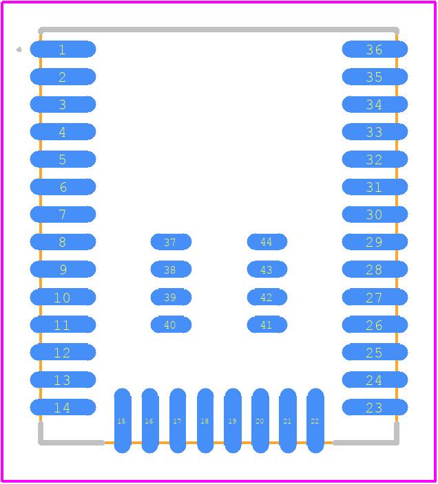 MGM260PD32VNN2 - Silicon Labs PCB footprint - Other - Other - MGM260PD32VNN2-2
