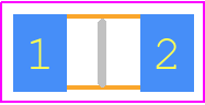 PTN1206E7500BST1 - Vishay PCB footprint - Resistor Chip - Resistor Chip - 1206....