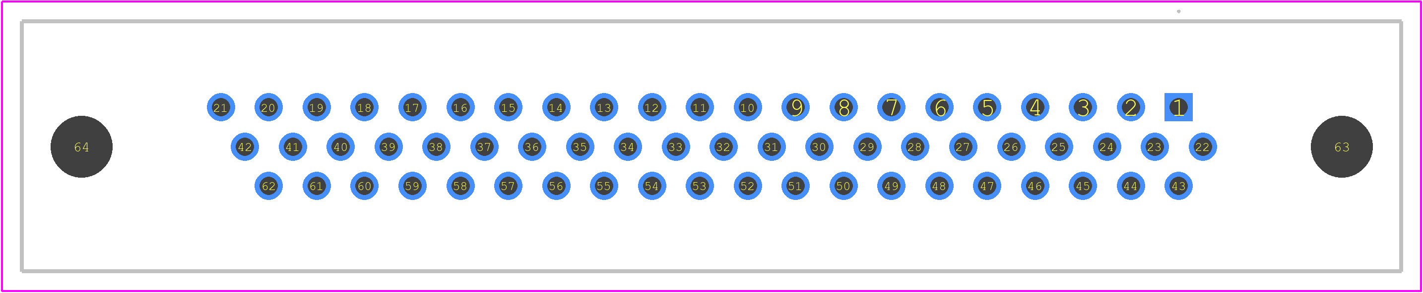 164A17189X - Amphenol PCB footprint - Other - Other - 164A17189X-1