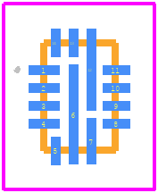 RT6239AHGQUF - RICHTEK PCB footprint - Other - Other - U-Type 14L QFN 2x3 (FC)