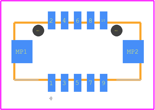 DF13E-10DP-1.25V(51) - Hirose PCB footprint - Other - Other - DF13E-10DP-1.25V(51)-1