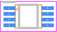 LSF0102V8-7 - Diodes Incorporated PCB footprint - Small Outline Packages - Small Outline Packages - VSSOP-8