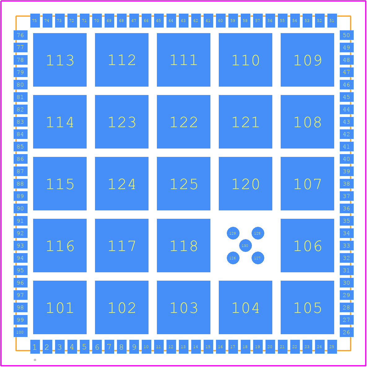 QS91-3110/SOCK - Karo PCB footprint - Other - Other - QFN-100