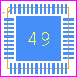 yoxo1007 - ZLMCU PCB footprint - Quad Flat No-Lead - Quad Flat No-Lead - QFN48