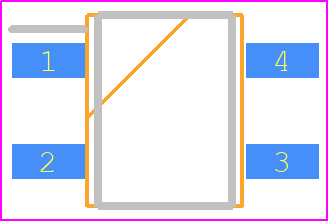 MB6S - TAITRON COMPONENTS PCB footprint - Small Outline Packages - Small Outline Packages - MBS