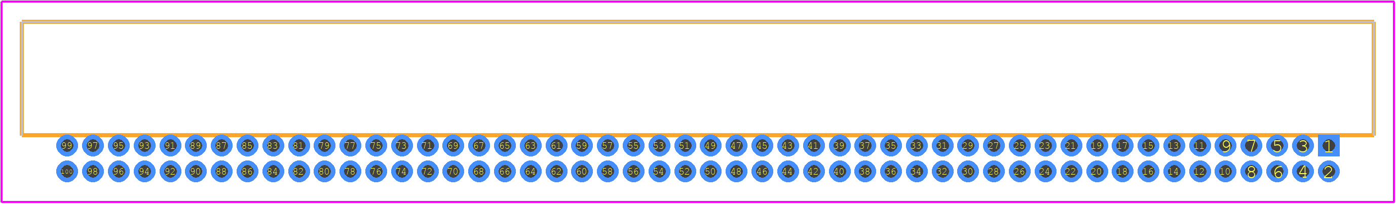 TFC-150-01-F-D-RA - SAMTEC PCB footprint - Other - Other - TFC-150-01-F-D-RA-2