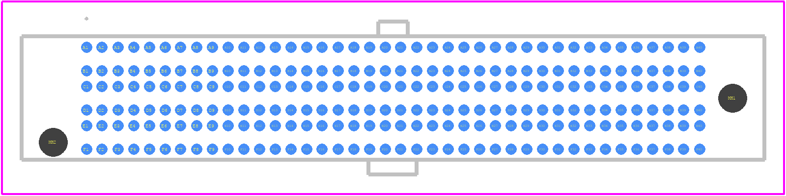 SEAF8-40-05.0-STL-06-1 - SAMTEC PCB footprint - Other - Other - SEAF8-40-05.0-STL-06-1-4