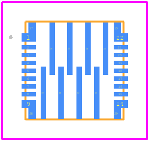 TPS259851RQPR - Texas Instruments PCB footprint - Other - Other - RQP0026A
