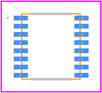 CA-IS2062A - ChipAnalog PCB footprint - Other - Other - LGA16