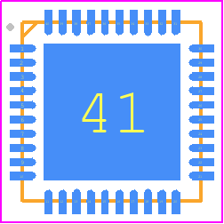 DA9281-01AT1 - Renesas Electronics PCB footprint - Quad Flat No-Lead - Quad Flat No-Lead - 40QFN----T