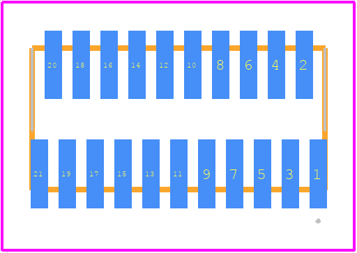 BKT-121-01-L-V-P - SAMTEC PCB footprint - Other - Other - BKT-121-01-L-V-P-1