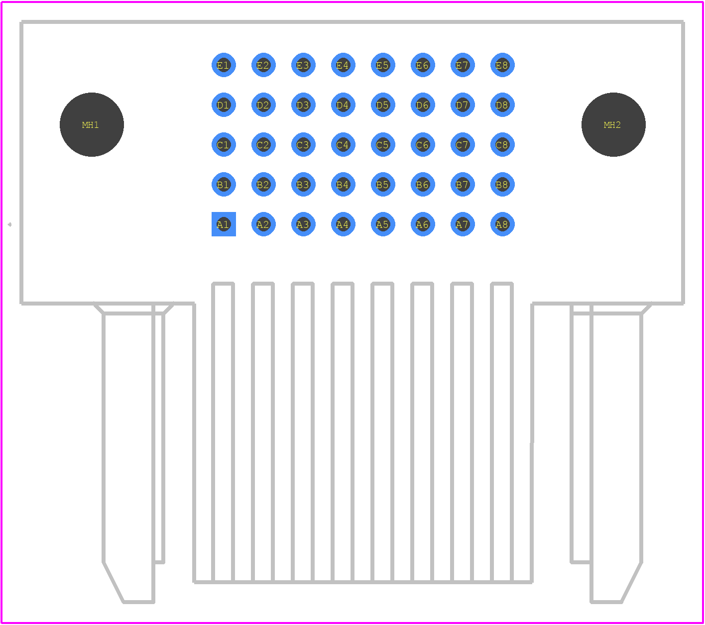 46437-3133 - Molex PCB footprint - Other - Other - 46437-3133-2
