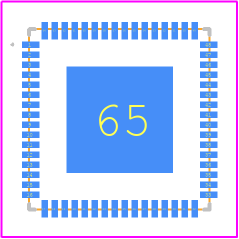 SKY63102 - Skyworks PCB footprint - Other - Other -  9x9 mm 64-LGA-2025