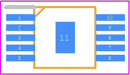 DRV8421BDGQR - Texas Instruments PCB footprint - Small Outline Packages - Small Outline Packages - DGQ0010J