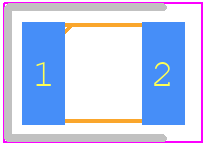 APD3224SYCK-F01 - Kingbright PCB footprint - LEDs Chip - LEDs Chip - 3.2x2.4mm SMD CHIP LED LAMP