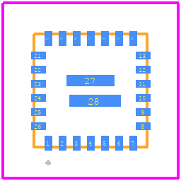 MIC23451-AAAYFL - Microchip PCB footprint - Other - Other - 26-Lead 4 mm x 4 mm FQFN (FL)