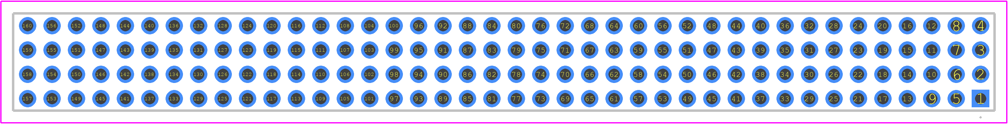 ESQT-140-03-S-Q-310 - SAMTEC PCB footprint - Other - Other - ESQT-140-03-S-Q-310-2