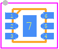 RT8099GQU - RICHTEK PCB footprint - Small Outline No-lead - Small Outline No-lead - RT8099GQU