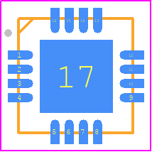 TQP3M9040 - Qorvo PCB footprint - Quad Flat No-Lead - Quad Flat No-Lead - 16qfn...
