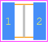 UQCB7A100JATME - Kyocera AVX PCB footprint - Capacitor Chip Non-polarised - Capacitor Chip Non-polarised - UQCB