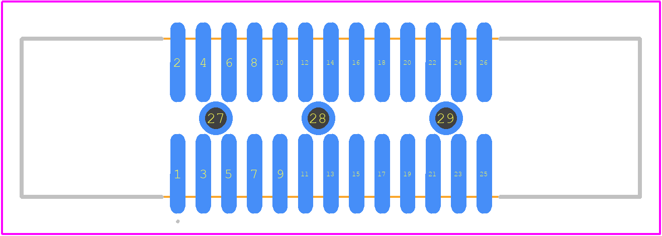 81026-660C07-RB - 3M PCB footprint - Other - Other - 81026-660C07-RB-2