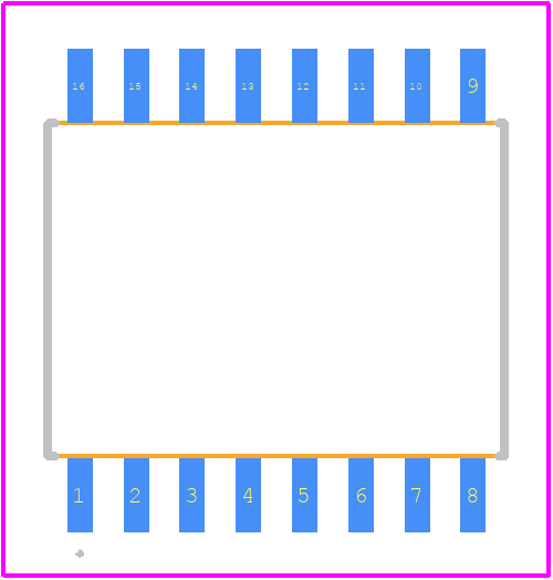 DCM340C01(AS,EL) - Toshiba PCB footprint - Other - Other - P-SOP16-0811-1.27-002-2025