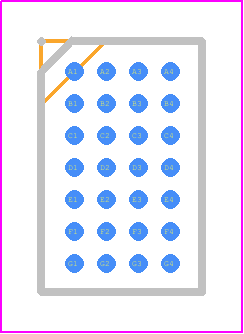 LTM4732IY#PBF - Analog Devices PCB footprint - BGA - BGA - 28-Pin 6.25mm × 4mm × 1.92mm BGA.