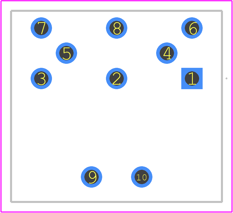 KCDX-8S-N2 - Kycon PCB footprint - Other - Other - KCDX-8S-N2-1