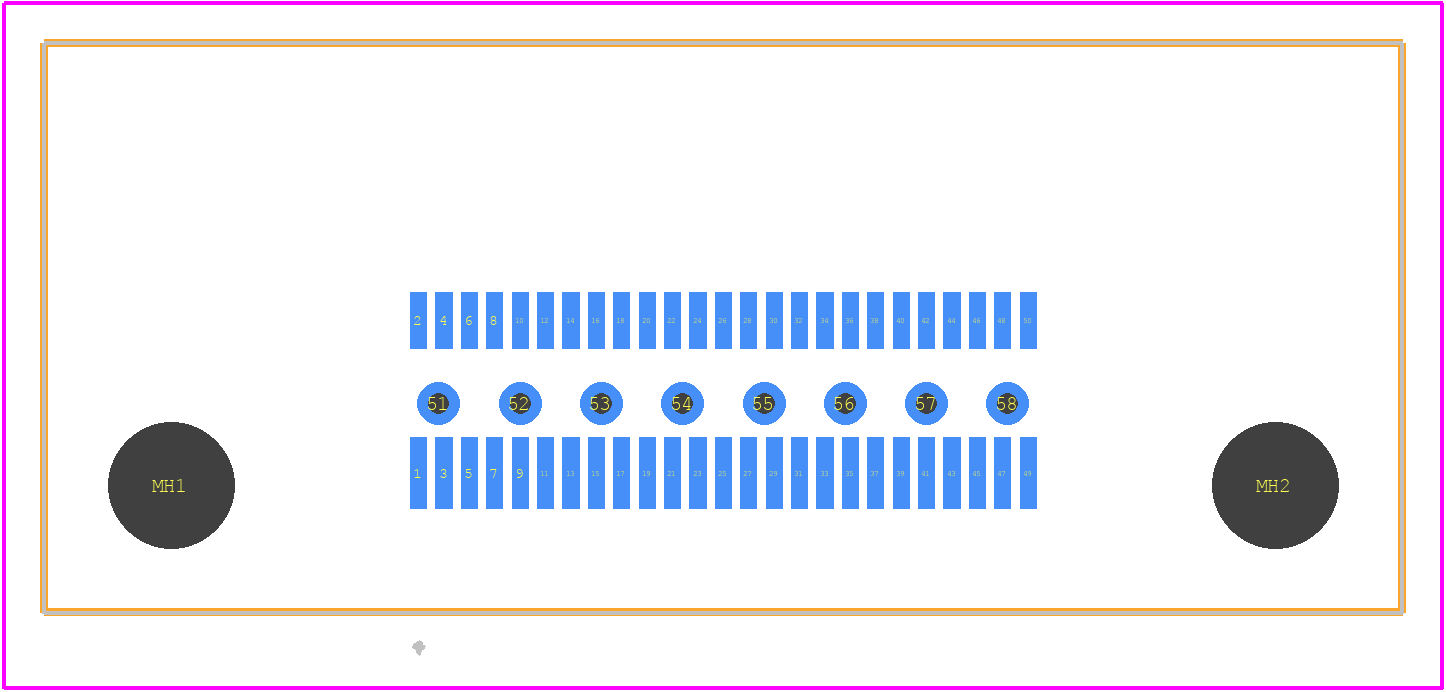 QSS-025-01-F-D-RA - SAMTEC PCB footprint - Other - Other - QSS-025-01-F-D-RA-1