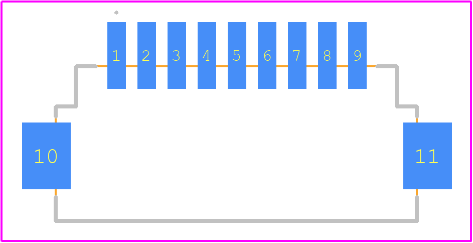 292228-9 - TE Connectivity PCB footprint - Other - Other - 292228-9-3