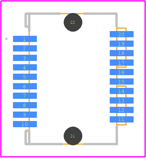 UE76A202010T - Amphenol PCB footprint - Other - Other - UE76A202010T-3
