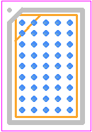 NPM6001-CAAA-R7 - Nordic Semiconductor PCB footprint - BGA - BGA - WLCSP 2.175x3.635 mm package..