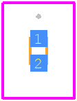 RCLAMP1221PW.C - SEMTECH PCB footprint - Other - Other - DFN 1.0 x 0.6 x 0.55mm 2-Lead_2025