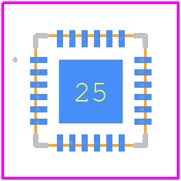 AEDR-9940-102 - Avago Technologies PCB footprint - Other - Other - 4 x 4 x 0.7mm