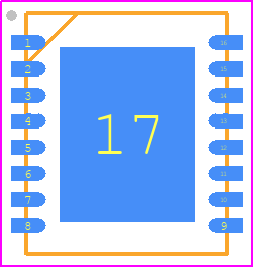 AMR2501 - MultiDimension Technology Co., Ltd. PCB footprint - Small Outline No-lead - Small Outline No-lead - DFN16L Package