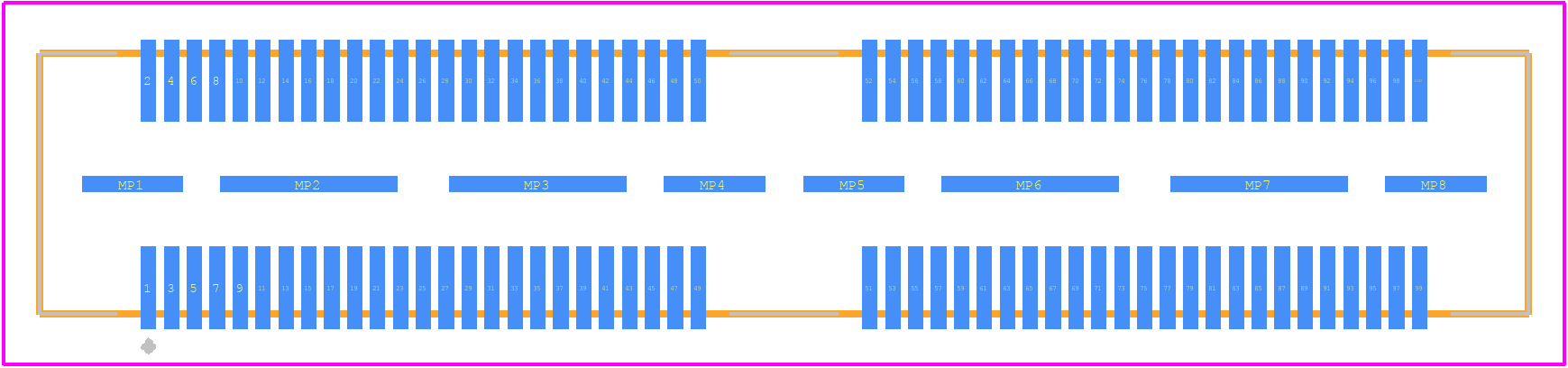 QSS-050-01-C-D-K - SAMTEC PCB footprint - Other - Other - QSS-050-01-C-D-K-3