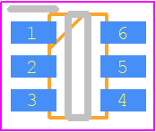 EA8212T6R - Ever Analog PCB footprint - SOT23 (6-Pin) - SOT23 (6-Pin) - SOT-23-6 Package