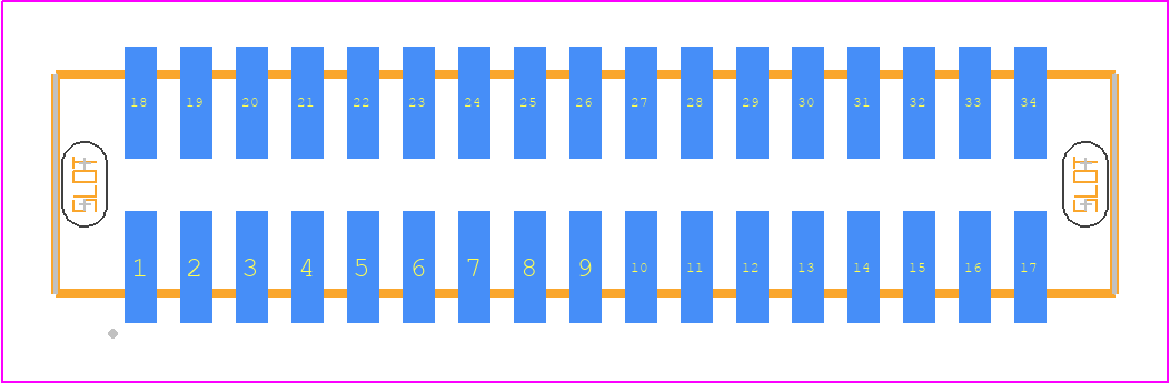 G125-MS13405L2P - Harwin PCB footprint - Other - Other - G125-MS13405L2P